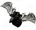 Crystal Bat Hair Comb Clip